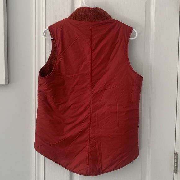 Smartwool Anchor Line Reversible Vest size M orange red pockets wool blend - Picture 12 of 13